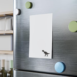 T-Rex Silhouette Post-it® Note Pads, Dinosaur Sticky Notes, Prehistoric Office Supplies, Jurassic Memo Pad, Desk Accessories, Stationery