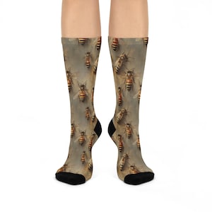 Bee-Themed Cushioned Crew Socks | Unique Gift for Nature Lovers, Fun Accessories for Cozy Days, Perfect for Birthdays, Holidays, or [...]