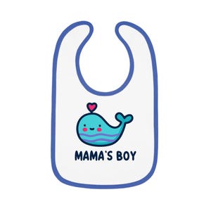 かわいいベビービブ、ママズボーイの幼児用クジラビブ、新米の両親への楽しいギフト、ベビーシャワー、保育園の装飾、クジラ愛好家へのギフト