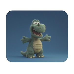 Cute Dinosaur Mouse Pad, Gaming Accessory, Desk Decor, Office Supplies, Gift for Kids, Home Office Essentials, Fun Workspace