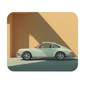 Retro Car Mouse Pad, Unique Desk Accessory, Gift for Car Enthusiasts, Office Decor, Computer Mat, Vintage Style