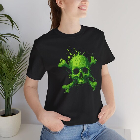 Vibrant Skull Graphic Tee Unisex Jersey Short Sleeve T-shirt