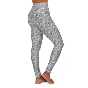 Floral High Waisted Yoga Leggings - Comfortable Activewear, Fitness Leggings, Athletic Tights, Unique Workout Gear, Yoga Pants