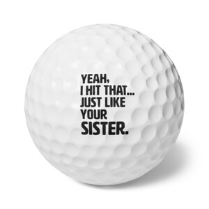 Funny Golf Balls for Him, Gag Gift for Brother, Unique Golf Accessories, Father&#39;s Day Present, Humor Gift Idea