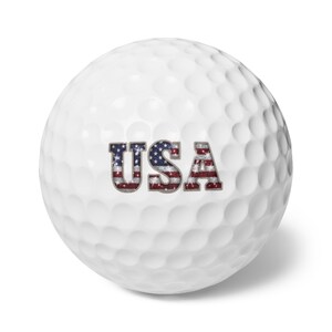 USA-Themed Golf Balls Set, Perfect for Father&#39;s Day, Golf Enthusiasts, Patriotic Events, Gifts for Dad, Golf Accessories