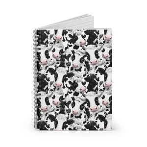 Niedliches Kuh-Spiralnotizbuch - Perfekt für Notizen, Journaling, Geschenke, Schulzubehör und Bauernhofliebhaber