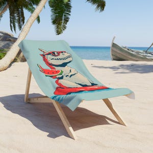 Fun Summer Dino Beach Towel, Vibrant Poolside Towel, Kids Beach Accessory, Tropical Vacation Gear, Adorable Dinosaur Design