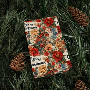 Merry Christmas Wrapping Paper - Holiday Gift Wrap for Joyful Celebrations
