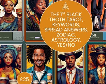 Black Empowerment Thoth Tarot Cards: Limited Edition Deck & Guidebook
