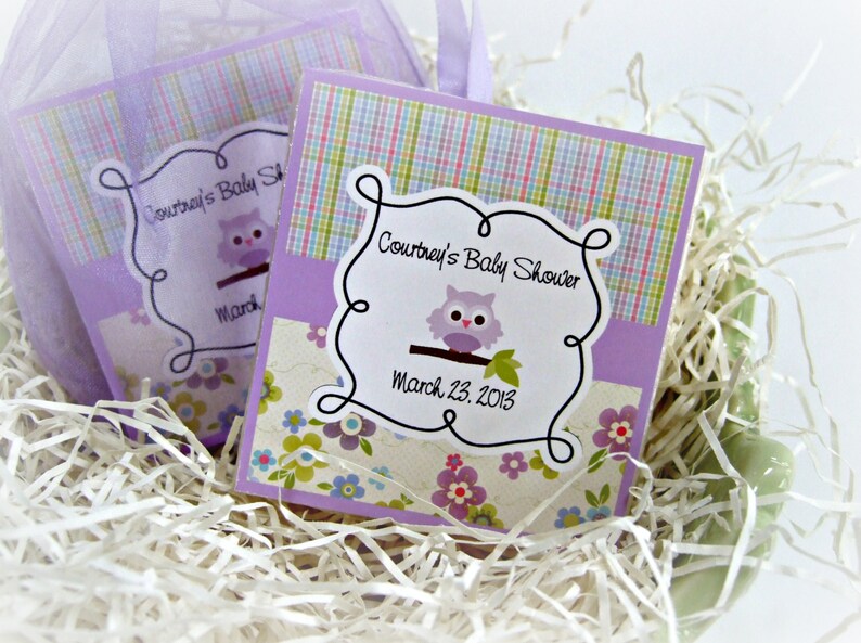 Baby Shower Soap Favors Owl Favors Personalized Shower Etsy