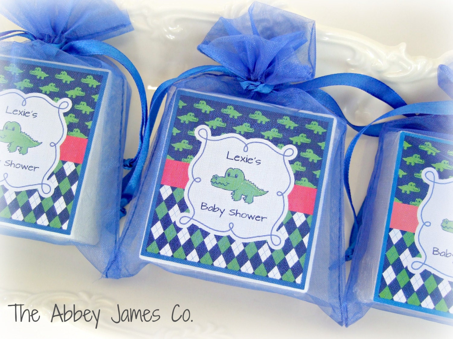 Baby Boy Shower Favors Baby Shower Party Favors Alligator Etsy