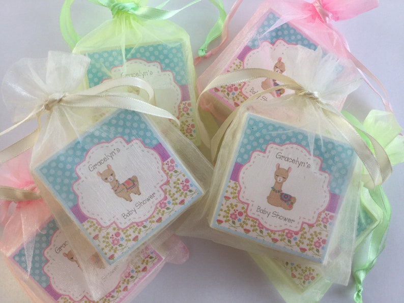 Llama Baby Favors Girl Baby Shower Favors Unisex Party Soap Etsy