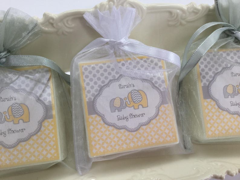 Baby Shower Favors Elephant Favors Yellow And Gray Baby Etsy Baby Shower Favors Elephant Favors Yellow And Gray Baby Etsy