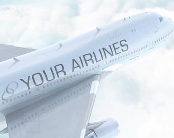 Custom Airplane Logo Video: Airline Branding, Pilot Gift (MP4 Digital Download)