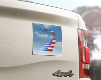 Custom Airline Tail Logo Car Magnet, Personalized Aviation Magnet, Airplane Tail Design, Pilot Gift, Airline Lover Gift, 5x5 Inch