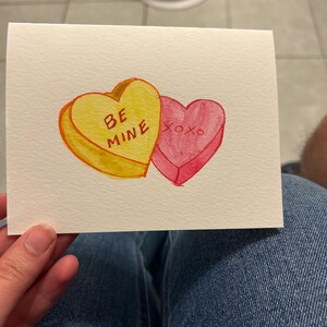 Valentijnskaart Candy Hearts