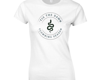 tis the damn clowning season | reputation taylors version t-shirt sweater