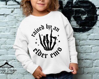 Elder Emo Toddler Sweatshirt: Funny Alternative Kids Fleece Pullover