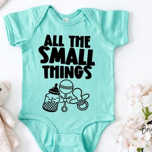 All the Small Things Elder Emo Baby Bodysuit: Pop Punk Lyric Newborn Outfit
