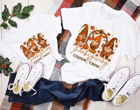 Thanksgiving Cousin Crew T‑shirt, Thanksgiving Cousins Group
