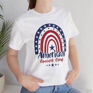 American Cousin Crew t-shirt, fourth of July crew shirt kids toddler, 4th of July shirt, Independence day patriotic family matching shirt