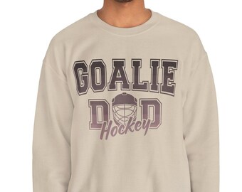 Goalie Dad Hockey Sweatshirt, Gift for Fathers, Hockey Family, hockey dad gift,retro hockey dad sweatshirt, hockey dad hoodie,dad sweatshirt