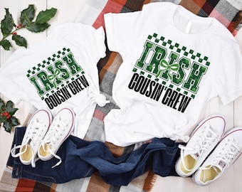 Irish Cousin Crew shirts, St. Patrick's Day Cousin Shirts, Lucky Cousin Crew Tee, Shamrock Cousin Crew T-Shirt for St. Patrick's Day