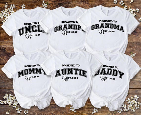 Camisetas a juego para abuelos 2025, camiseta de anuncio de bebé