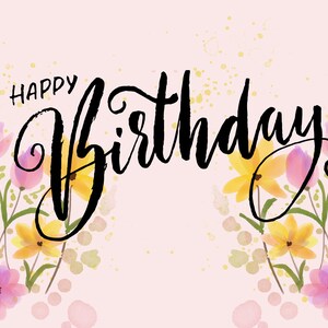 Digital and Printable Birthday Greeting Cards Set of 5 - Etsy