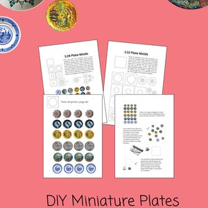 How to Make Miniature Plates Version 1 - with 3d templatedplates, and instructions.