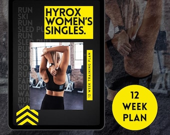 Plan treningowy Hyrox | SINGLE KOBIETY | Program 12-tygodniowy | Wersja cyfrowa do pobrania