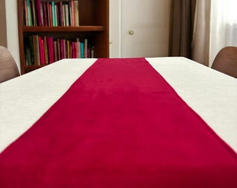 Custom Table Runner, Velvet Table Runner, Modern Table Runner, Wedding Table Runner, Home Decor, Large Table Runners, 40 Different Colors
