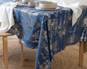 Velvet Tablecloth, Custom Size Tablecloth, Large Tablecloth, Rectangle Tablecloth, Elegant Handmade Tablecloth, 13 Different Colors