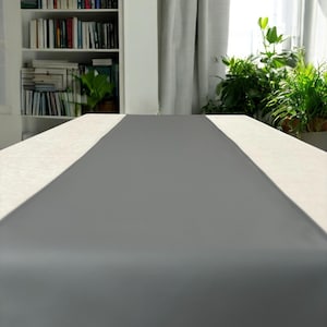 Custom Table Runner, Leather Table Runner, Modern Table Runner, Wedding Table Runner, Home Decor, Handmade Table Runner ,24 Different Colors