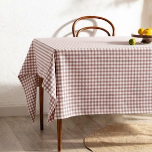 Bomullsduk, Ginghamduk, Anpassad duk, Oval duk, Bondgårdsduk, Inflyttningspresent, 9 olika färger