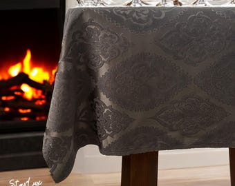 Chenille-sammetsduk, bordsduk i anpassad storlek, stor bordsduk, fyrkantig bordsduk, elegant handgjord bordsduk, 10 olika färger