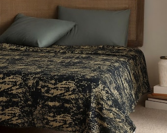 Decorative Velvet Bedspread, Handmade Custom Size Coverlet, Luxury Bed Cover, Lightweight Bedspread, Bedroom Decor, 13 Colors, Gift For Mom
