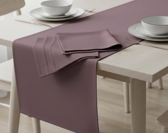 Mauve Samt Satin Tischläufer, 44 Farben, Hochzeit & Event Dekor, dünnes, elegantes Wohndekor
