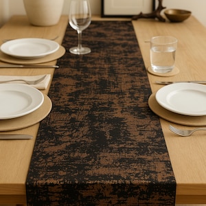 Bieżnik na stół, Bieżnik na stół z teksturą aksamitną, Nowoczesny bieżnik na stół, Bieżnik na stół weselny, Wystrój domu, 13 różnych kolorów