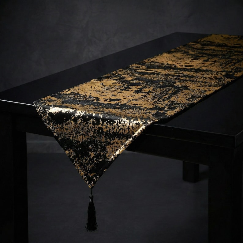 Custom Table Runner, Velvet Textured Table Runner, Modern Table Runner, Runner Rug, Handmade Gift, Holiday Table Runner, 13 Different Colors image 7