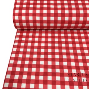 Cotton Gingham Fabric, 9 Color Variety, Soft Durable Crafting Material for Sewing Projects, Quilting Gift for DIY Enthusiasts