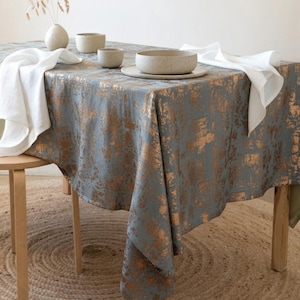 Tovaglia in velluto, tovaglia su misura, tovaglia grande, tovaglia rotonda, elegante tovaglia fatta a mano, 13 colori diversi