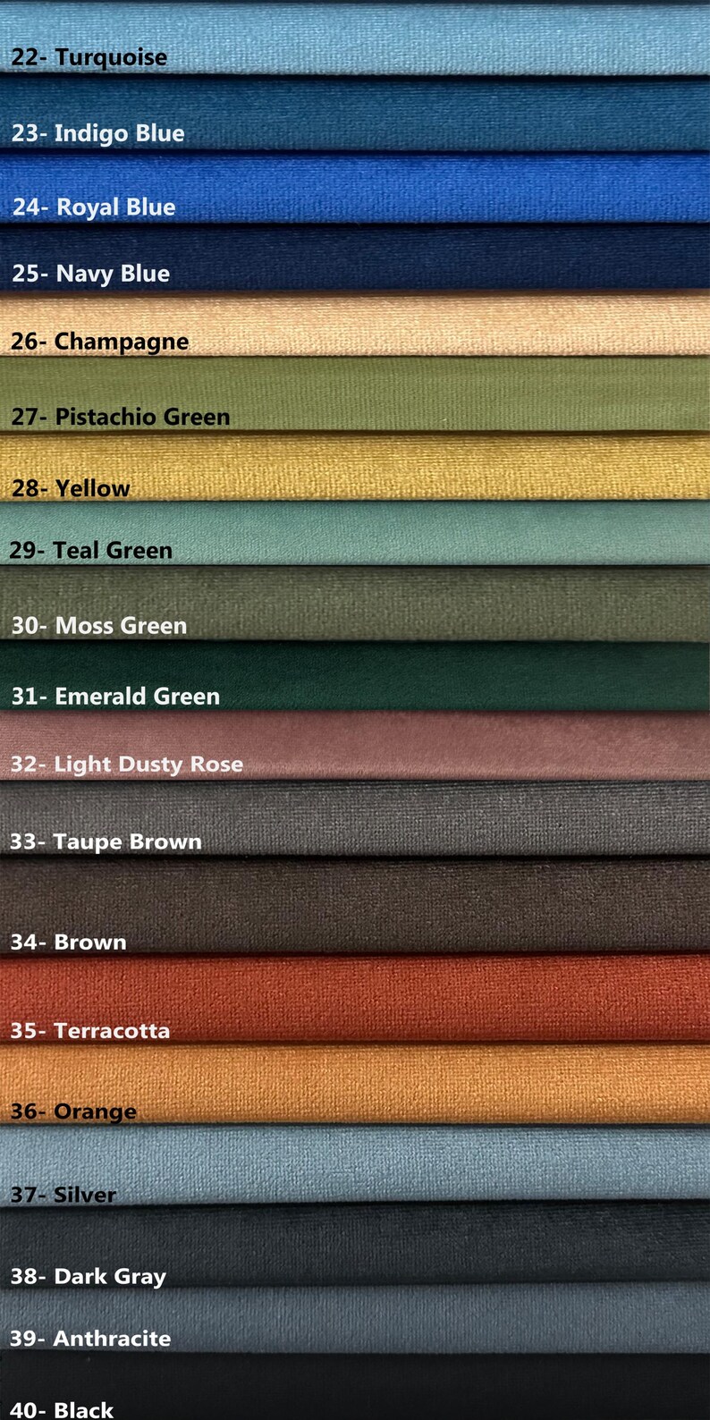 Custom Table Runner, Velvet Table Runner, Modern Table Runner, Wedding Table Runner, Home Decor, Long Table Runners, 40 Different Colors image 9