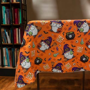 Halloween Tischdecke, Sondergröße Tischdecke, Halloween Dekoration, Halloween Einzigartig, Halloween Geschenk, Halloween Kürbisse, Housewarminggeschenk