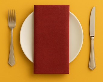 Conjunto de guardanapos de linho - 46 cores, guardanapos de pano para jantar e coquetel, toalha de mesa macia e durável, guardanapos a granel para atacado para casamentos e eventos