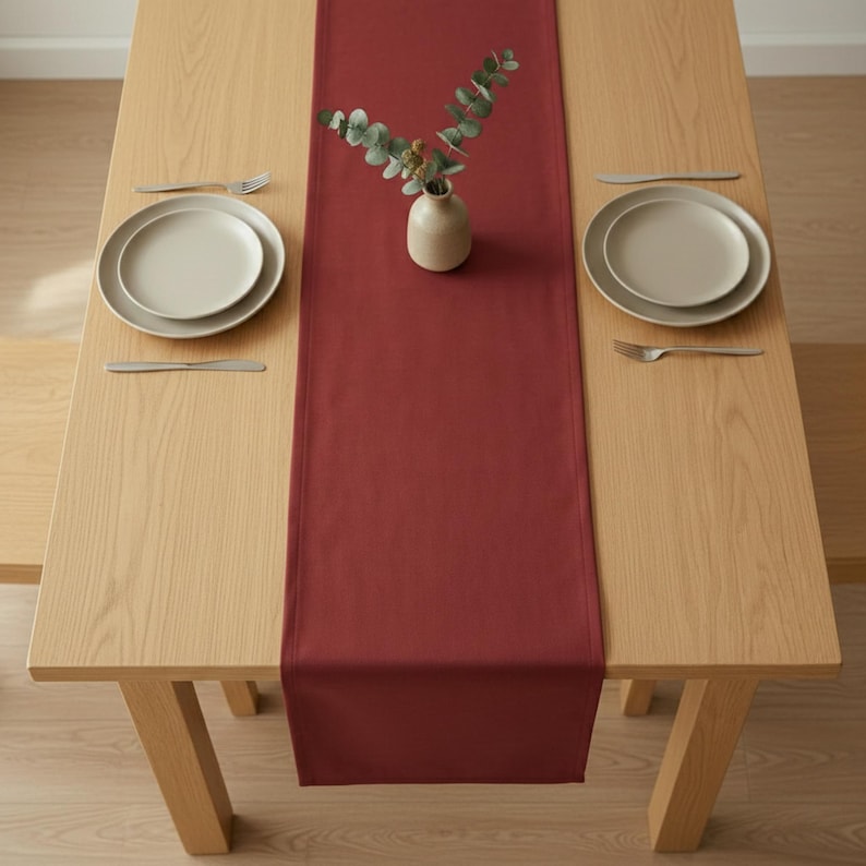 Custom Table Runner, Velvet Table Runner, Modern Table Runner, Wedding Table Runner, Home Decor, Long Table Runners, 40 Different Colors image 7