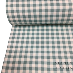 Cotton Gingham Fabric, 9 Color Options, Soft Durable Crafting Material for Sewing Projects, Quilting Gift for DIY Enthusiasts