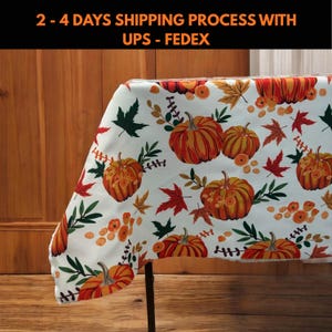 Mantel de Halloween, mantel personalizado, decoración de Halloween, Halloween único, regalo de Halloween, calabazas de Halloween, regalo para ella