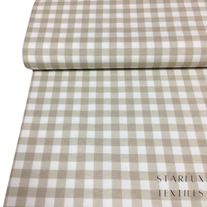 Cotton Gingham Fabric, 9 Different Colors, Soft Durable Crafting Material for Sewing Projects, Quilting Gift for DIY Enthusiasts