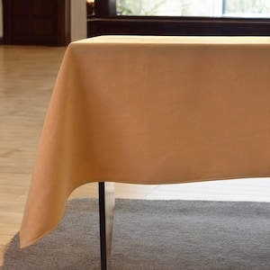 Velvet Chenille Tablecloth, Custom Size Tablecloth, Large Tablecloth, Rectangle Tablecloth, Elegant Handmade Tablecloth, 43 Different Colors